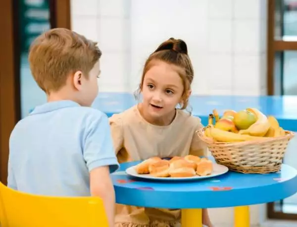 Kids having lunch (Image credit: Pexels | Anastasia Shuraeva)