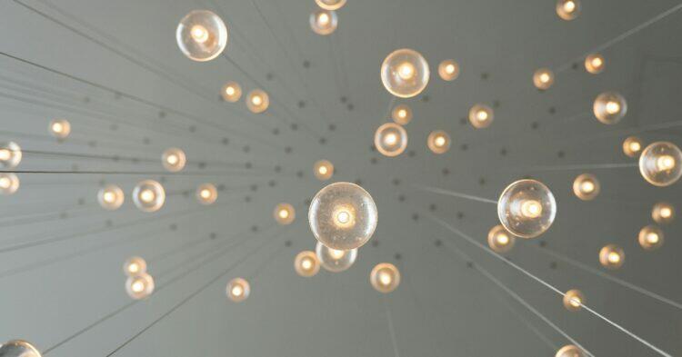 Lightbulbs shot from under (Unsplash | Skye Studios)