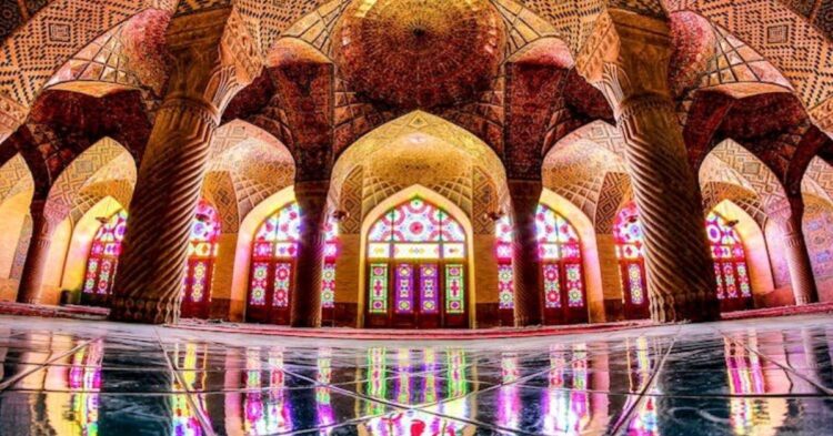 The Nasir Al-Mulk Mosque in Iran (reddit | crow-bot)