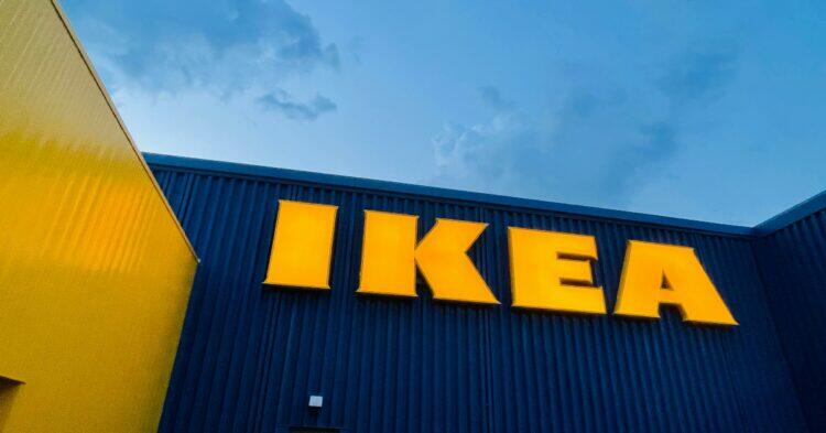 IKEA logo on building (Unsplash | Jueun Song)