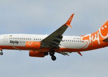 Skyup Airlines plane in the sky (ERIC SALARD)