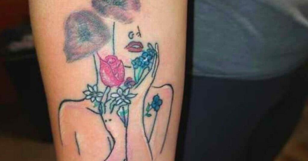 Flower tattoo (Facebook)