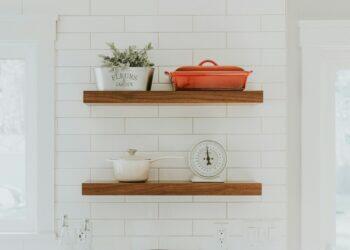 Modern kitchen shelves (Unsplash | Becca Tapert)