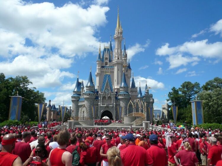 Wikimedia | https://commons.wikimedia.org/wiki/File:Cinderella_Castle_at_Magic_Kingdom_-_Gay_Day_-_2007.jpg