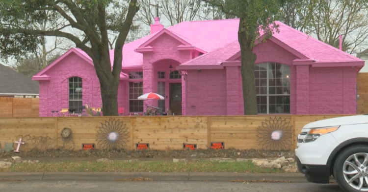 Emilio Rodriguez's pink house