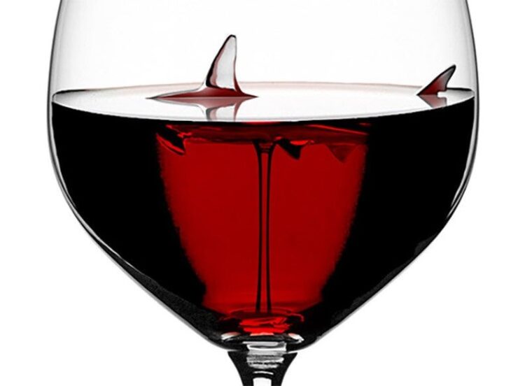 Etsy | TheSharkWineGlass