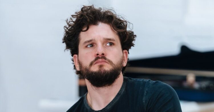 Actor Kit Harington rehearsing Slave Play