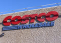 A picture of a Costco storefront with signage that says "Costco Wholesale"