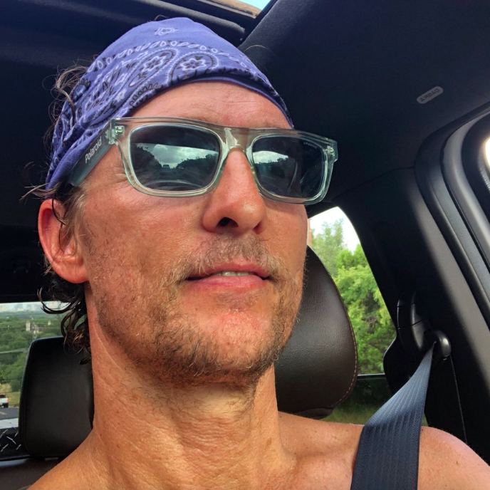 Matthew McConaughey in car