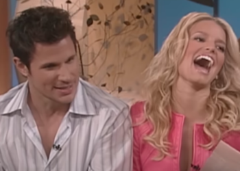 Jessica Simpson and Nick Lachey on talk show
