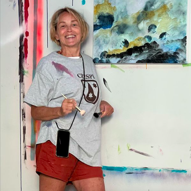 Sharon Stone painting