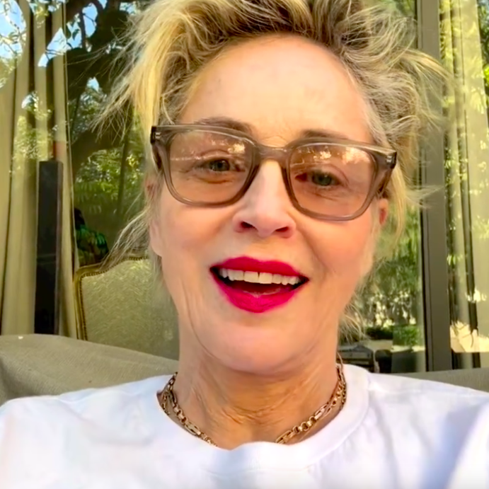 Sharon Stone smiling