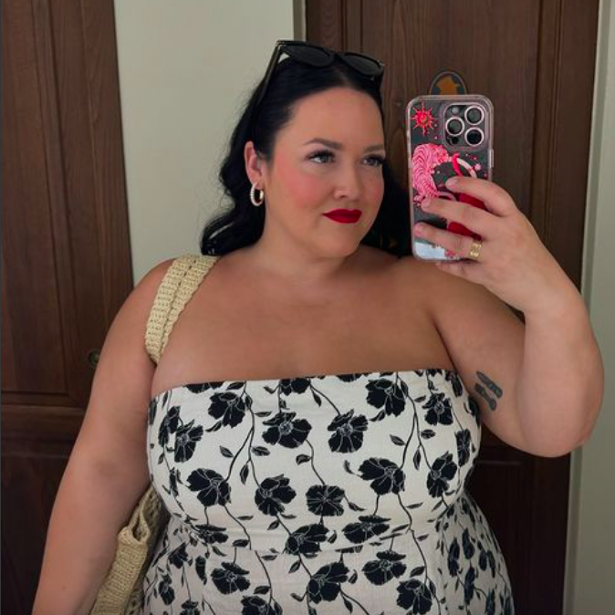 Megan in a dress