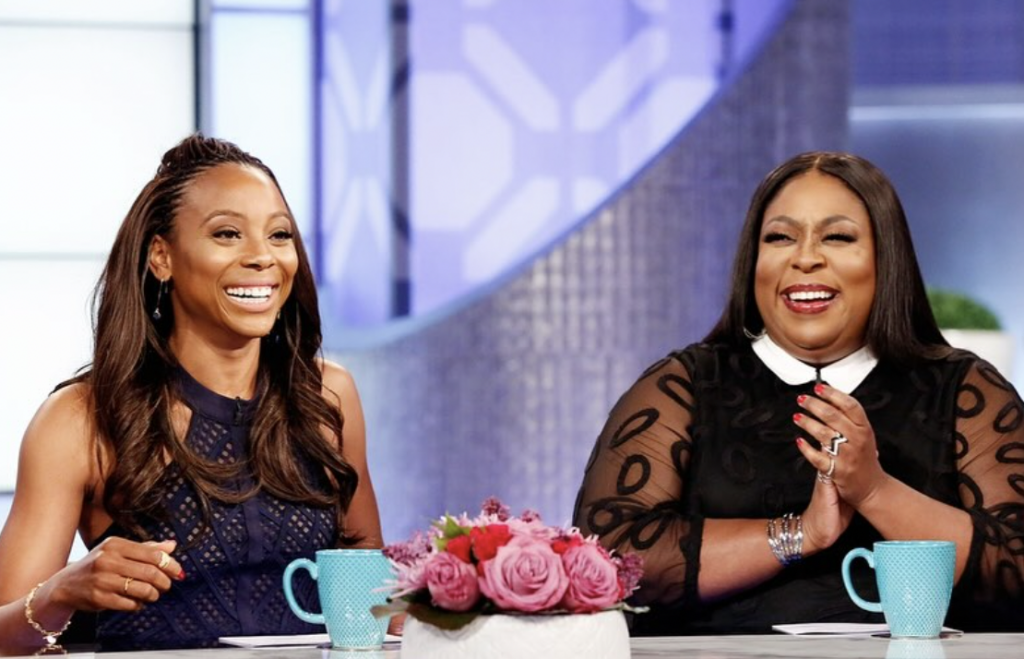 Loni love and Erica Ash  on morning talk show