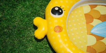 yellow fish inflatable