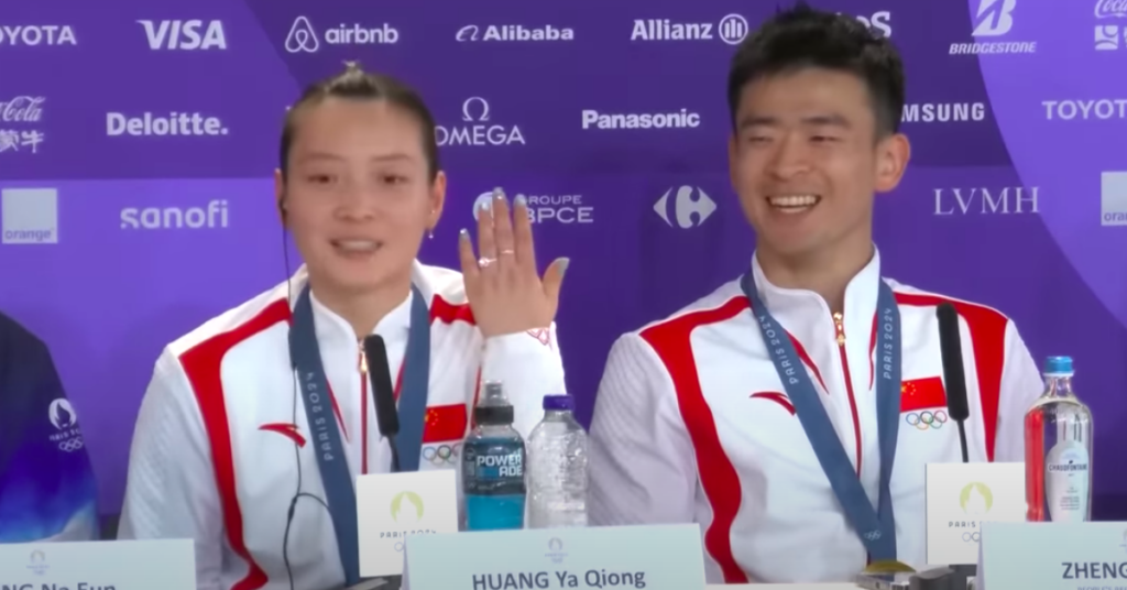 Huang Yaqiong on Liu Yuchen proposing to her after gold medal win at 2024 Olympics
