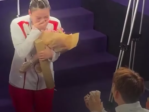 Huang Yaqiong surprised by proposal after Olympic gold medal win