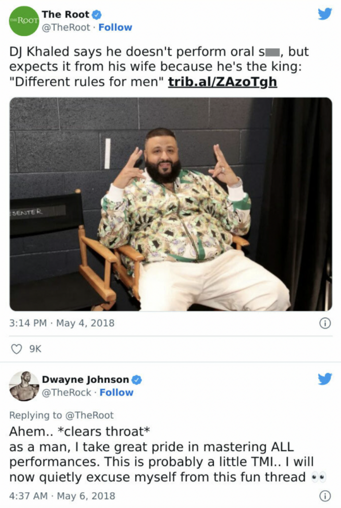The Rock slams DJ Khalid in tweet