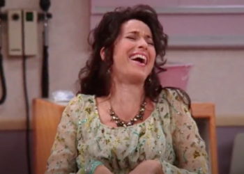 Janice from "Friends" laughing