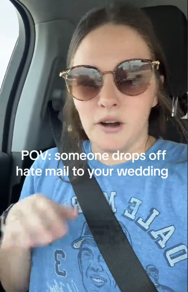 Bride shares hate letter she received as a wedding gift