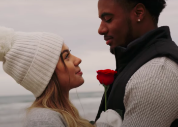 Stock footage of couple on beach via YouTube