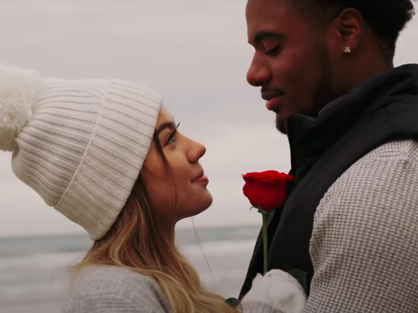 Stock footage of couple on beach via YouTube
