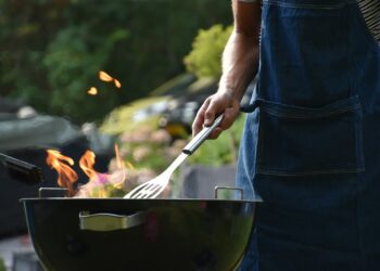 man grilling outdoor