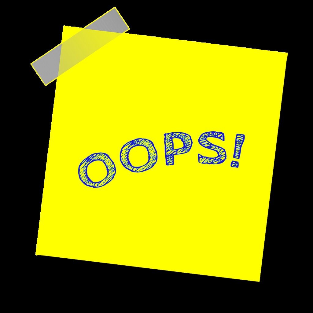 a post it note that says