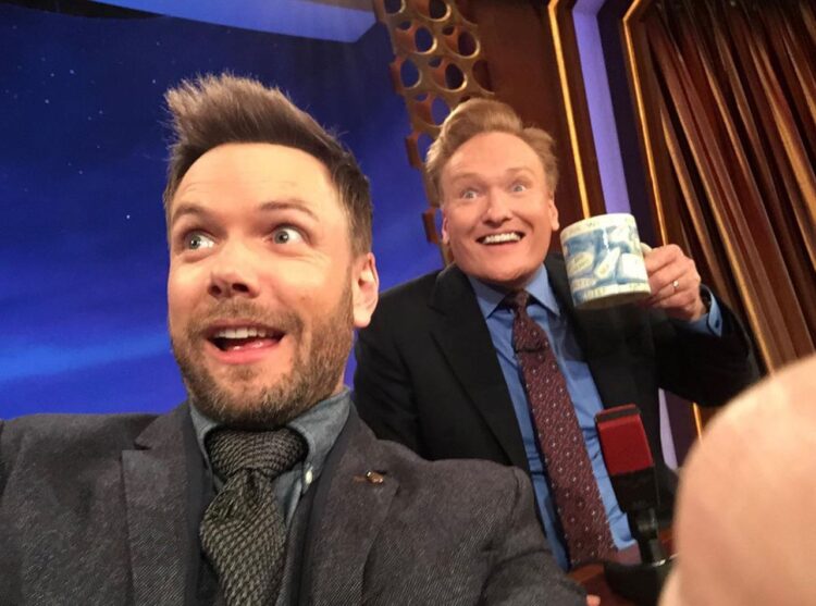 Joel McHale and Conan