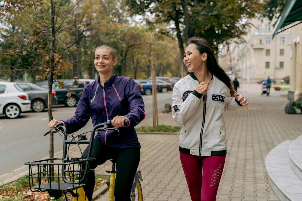 Woman inWomen doing Exercises together