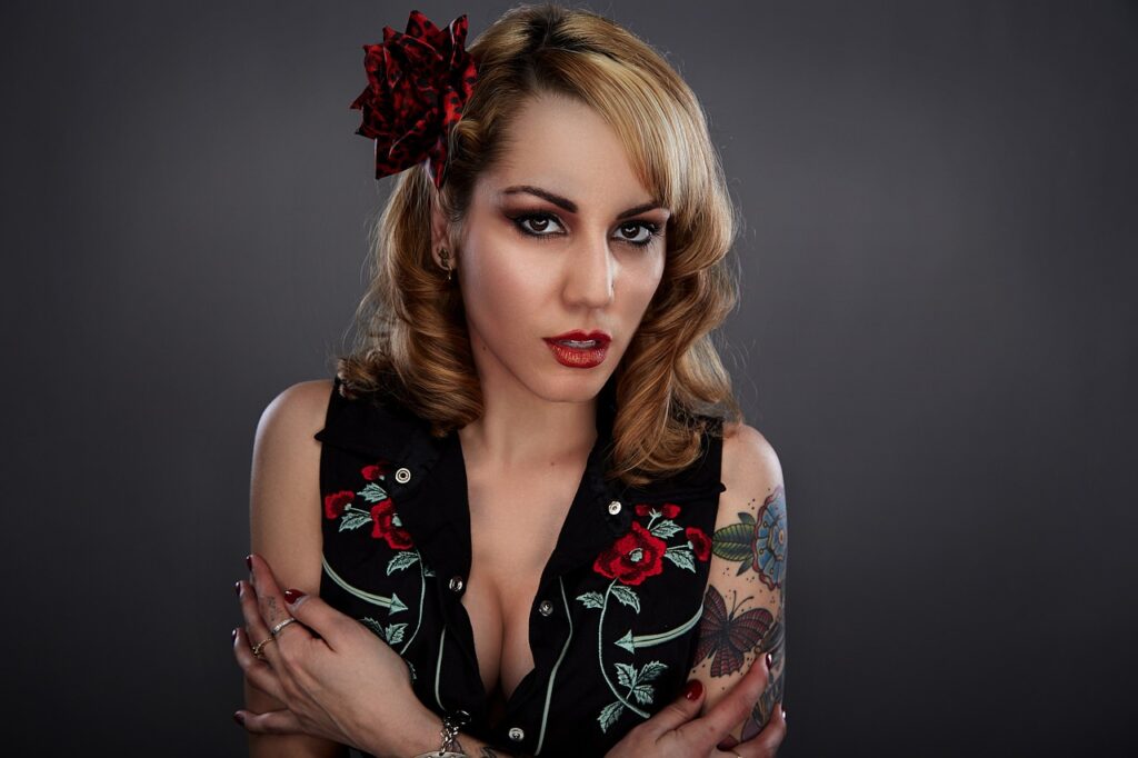 woman, portrait, fashion