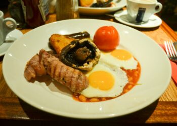 a plate of food