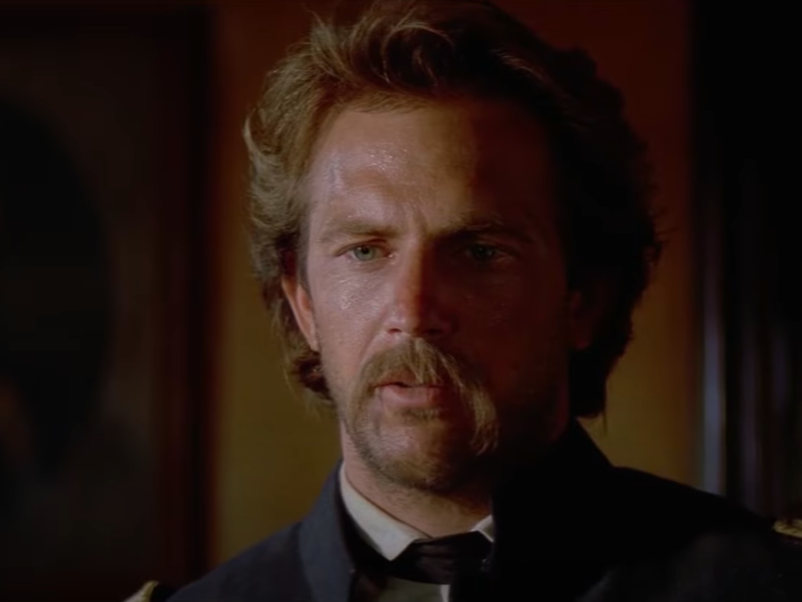 Kevin Costner in Dance With Wolves trailer via YouTube