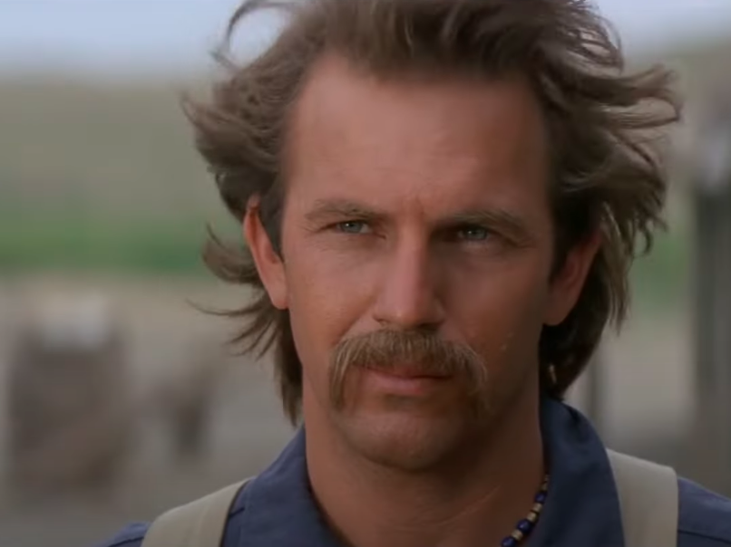 Kevin Costner in Dance With Wolves trailer via YouTube