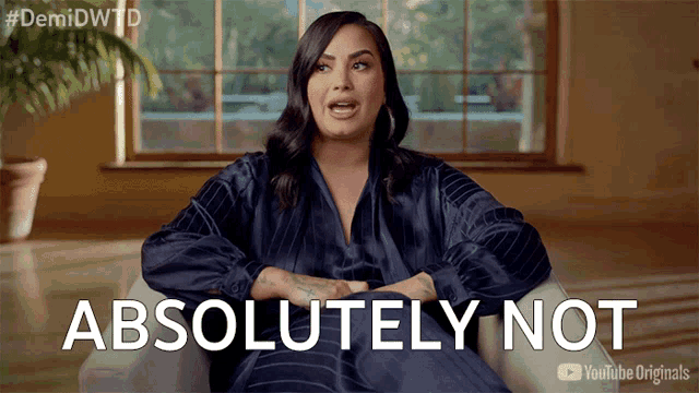 A gif of Demi Lovato saying