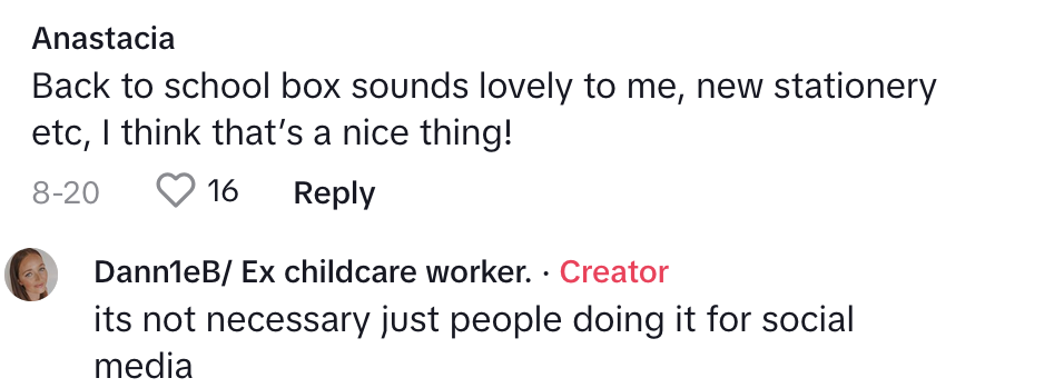 TikTok comments