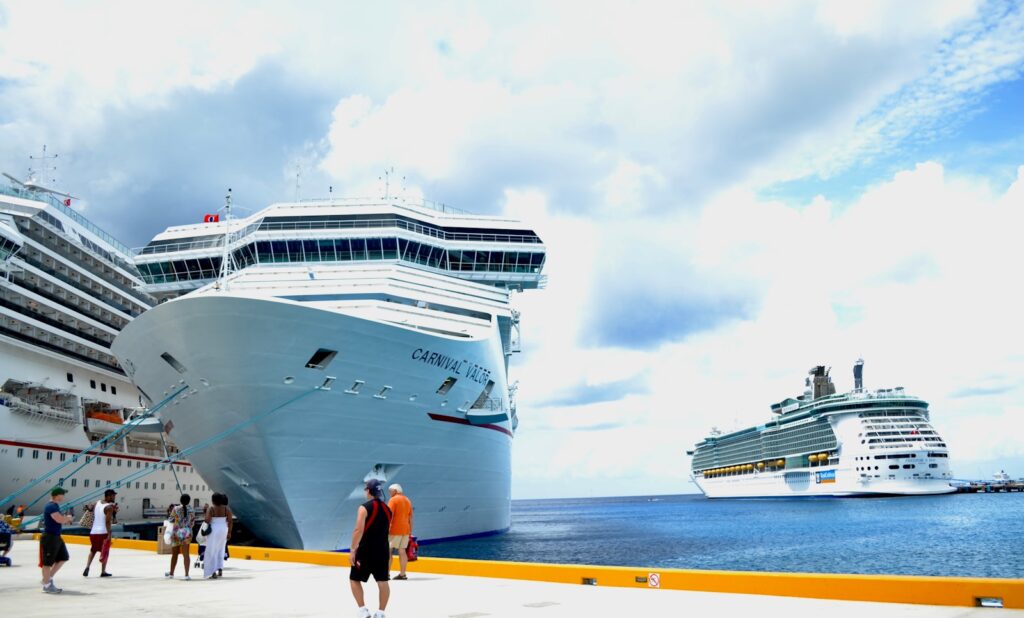 white cruise ship on sea during daytime