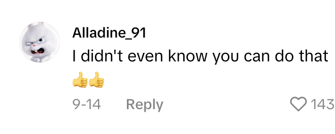 TikTok comment