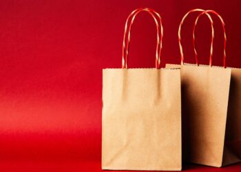 Two Paper Tote Bags