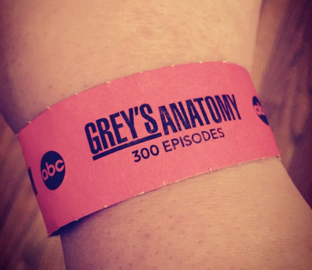 Grey's Anatomy TV show shooting bracelet