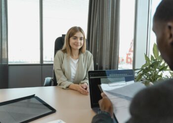 Candidate having an Interview