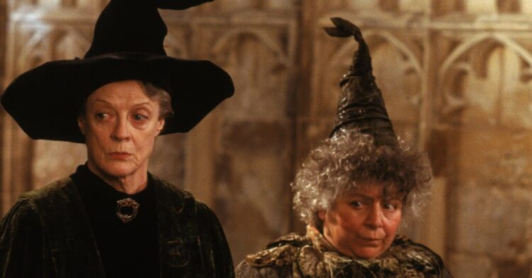 An image of Professor McGonagall and Professor Sprout from Harry Potter.