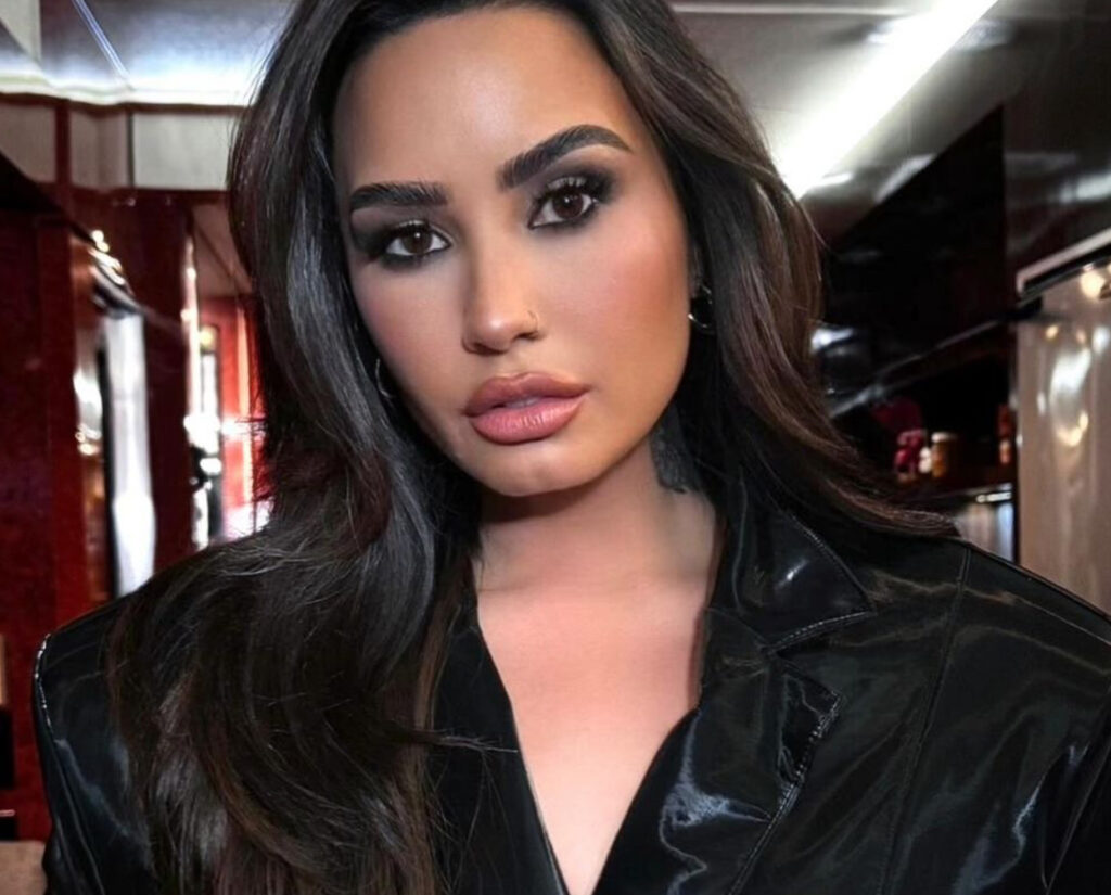 A selfie of Demi Lovato