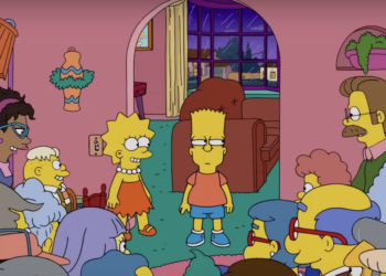 Scene from The Simpsons finale