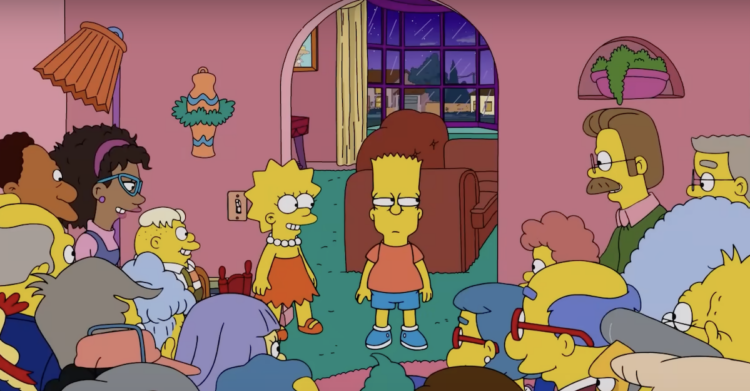 Scene from The Simpsons finale