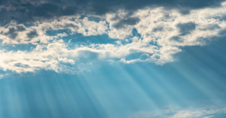 blue sky with clouds