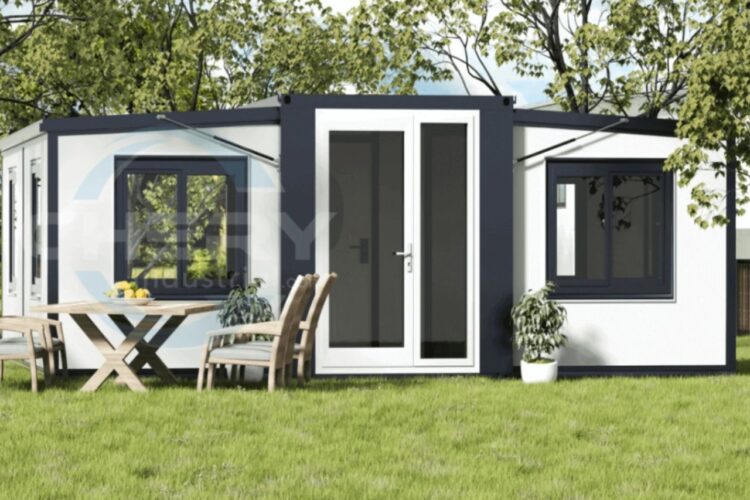 tiny home on a lawn