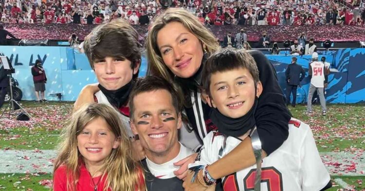 Tom Brady, Gisele, and their kids