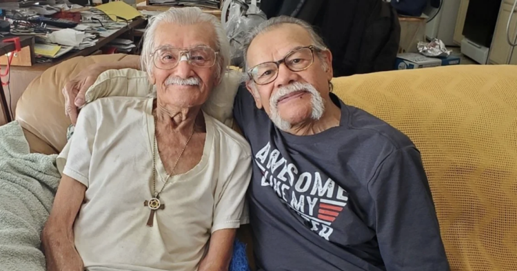 Luis Armando Albino and his brother Roger reunited after 70 years