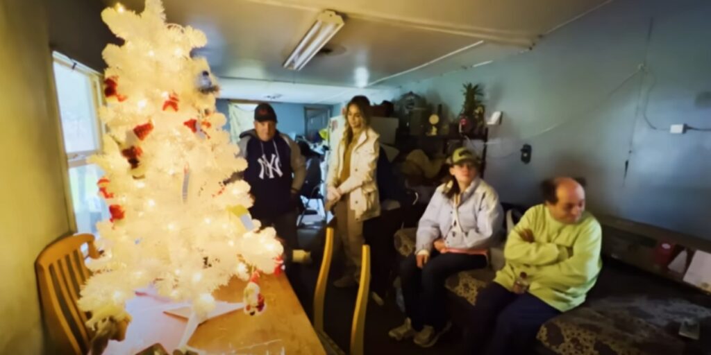 The Whittakers celebrating Christmas